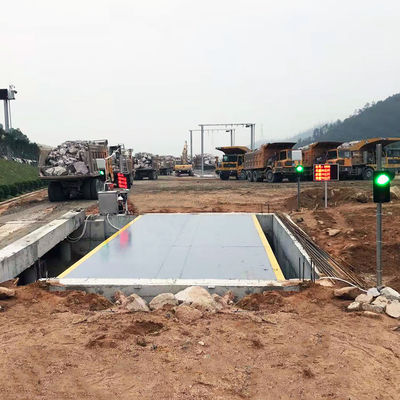 100 टन पिटलेस Q235 स्टील प्लेटफॉर्म इलेक्ट्रॉनिक ट्रक स्केल